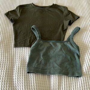 TWO CROP Tops